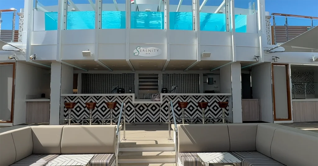 Carnival Cruise Money Tips - Carnival Jubilee Serenity Bar