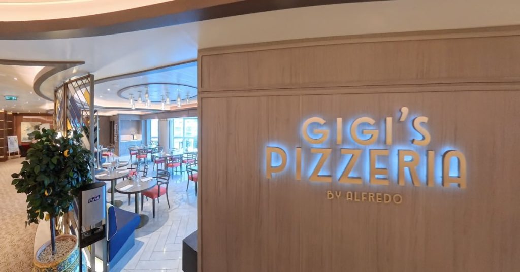 Discovery Princess Gigi's Pizza Menu