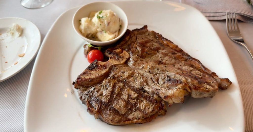 Discovery Princess Menus - Crown Grill Porterhouse