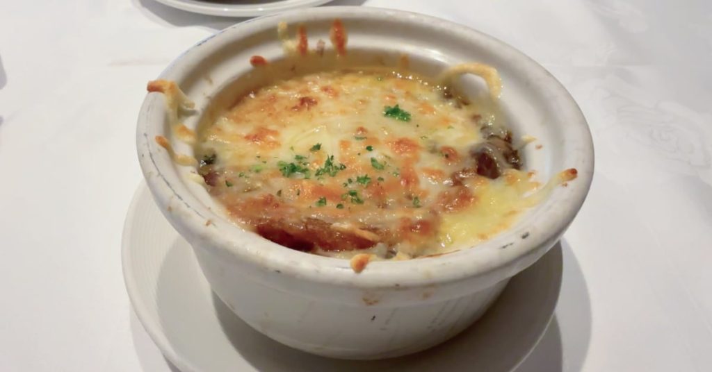 Discovery Princess Menus - French Onion Soup