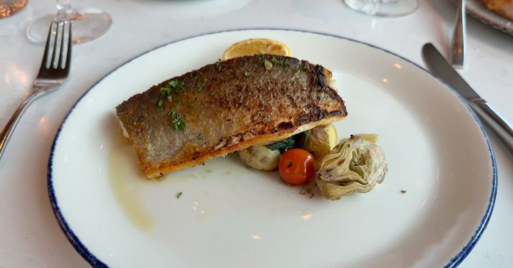 Discovery Princess Menus - Sabatini's Trattoria Filetto di Branzino