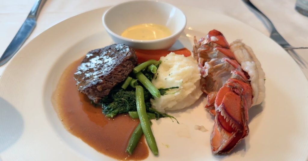 Discovery Princess Menus - Surf and Turf