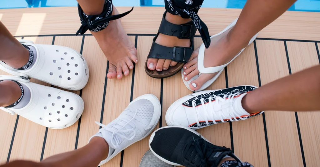 cruise ship foot pain comfy shoes