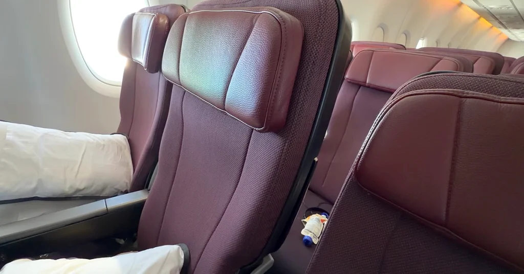 Qantas Sydney to Dallas Flight Review - seats