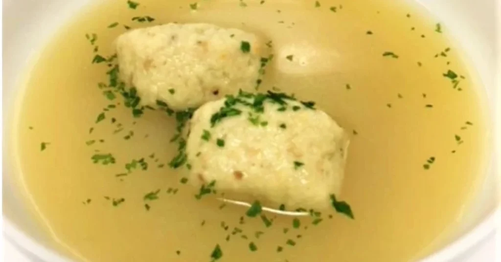 Passover And Easter - Seder Chicken Matzah Ball Soup chicken broth matzah dumplings