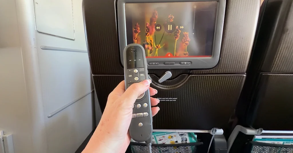 Qantas A380 Economy Review - Entertainment