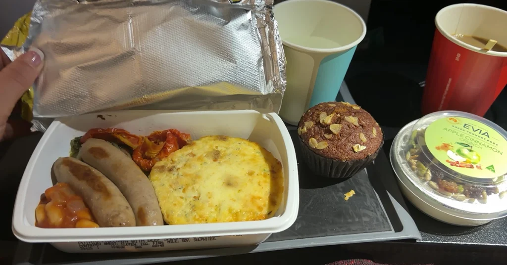 Qantas A380 Economy Review - Food